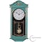 Clockswise Large Vintage Grandfather Wood- Looking Plastic Pendulum Wall Clock, Large Blue QI004145.L.BL - alternate 1